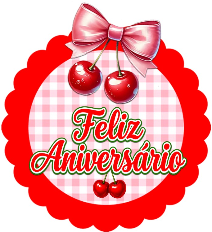 Topo de Bolo Feliz Aniversário